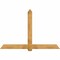 Ekena Millwork Eugene Rough Sawn Timber Gable Bracket, Western Red Cedar, 84"W x 56"H x 6"D x 6"F, 16/12 Pitch GBW084X56X0606EUG00RWR - alternate 1